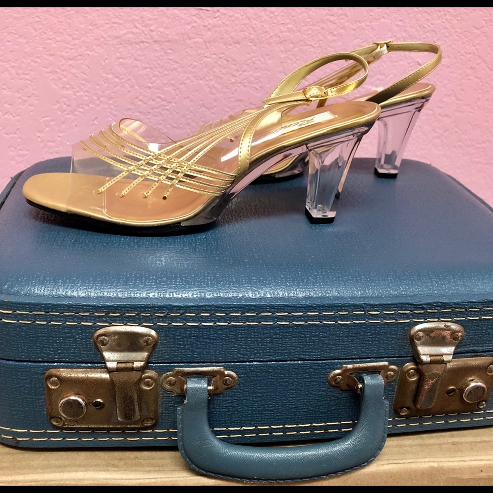 d’Orsay Clear Slingback Heels